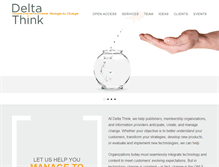 Tablet Screenshot of deltathink.com